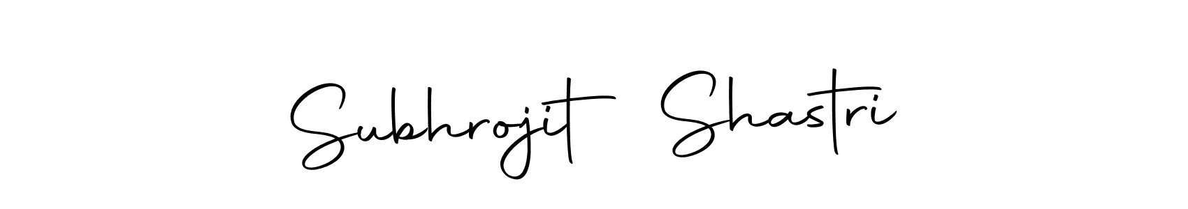 Design your own signature with our free online signature maker. With this signature software, you can create a handwritten (Autography-DOLnW) signature for name Subhrojit Shastri. Subhrojit Shastri signature style 10 images and pictures png