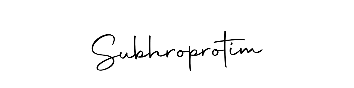 Make a beautiful signature design for name Subhroprotim. Use this online signature maker to create a handwritten signature for free. Subhroprotim signature style 10 images and pictures png