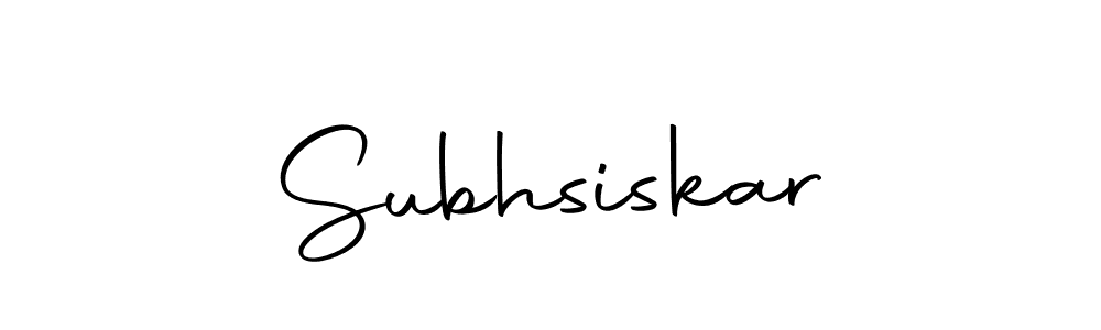 Use a signature maker to create a handwritten signature online. With this signature software, you can design (Autography-DOLnW) your own signature for name Subhsiskar. Subhsiskar signature style 10 images and pictures png