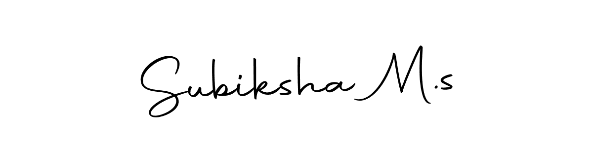 Subiksha M.s stylish signature style. Best Handwritten Sign (Autography-DOLnW) for my name. Handwritten Signature Collection Ideas for my name Subiksha M.s. Subiksha M.s signature style 10 images and pictures png