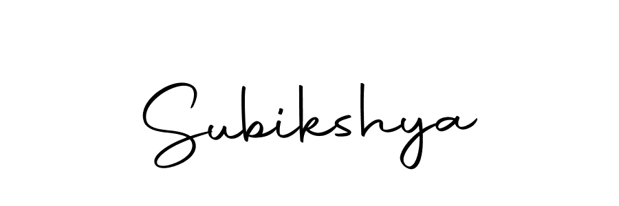 Use a signature maker to create a handwritten signature online. With this signature software, you can design (Autography-DOLnW) your own signature for name Subikshya. Subikshya signature style 10 images and pictures png