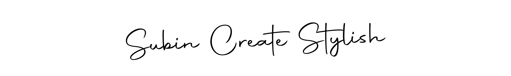 How to make Subin Create Stylish name signature. Use Autography-DOLnW style for creating short signs online. This is the latest handwritten sign. Subin Create Stylish signature style 10 images and pictures png