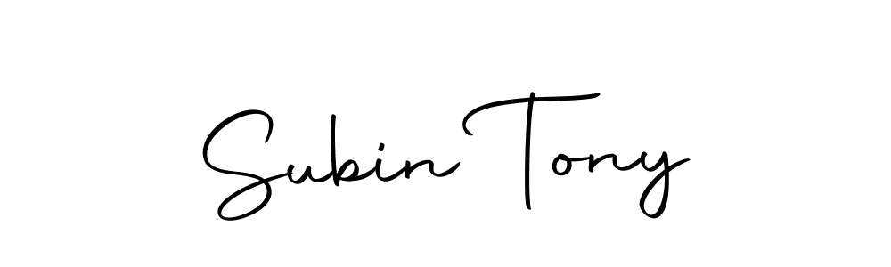 if you are searching for the best signature style for your name Subin Tony. so please give up your signature search. here we have designed multiple signature styles  using Autography-DOLnW. Subin Tony signature style 10 images and pictures png