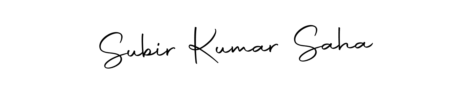 Create a beautiful signature design for name Subir Kumar Saha. With this signature (Autography-DOLnW) fonts, you can make a handwritten signature for free. Subir Kumar Saha signature style 10 images and pictures png
