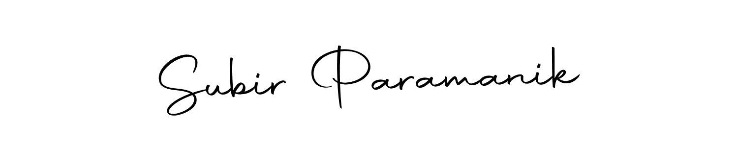 Create a beautiful signature design for name Subir Paramanik. With this signature (Autography-DOLnW) fonts, you can make a handwritten signature for free. Subir Paramanik signature style 10 images and pictures png