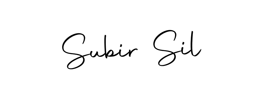 Use a signature maker to create a handwritten signature online. With this signature software, you can design (Autography-DOLnW) your own signature for name Subir Sil. Subir Sil signature style 10 images and pictures png