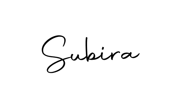 Create a beautiful signature design for name Subira. With this signature (Autography-DOLnW) fonts, you can make a handwritten signature for free. Subira signature style 10 images and pictures png