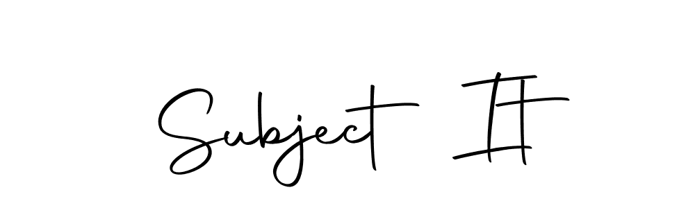 This is the best signature style for the Subject It name. Also you like these signature font (Autography-DOLnW). Mix name signature. Subject It signature style 10 images and pictures png