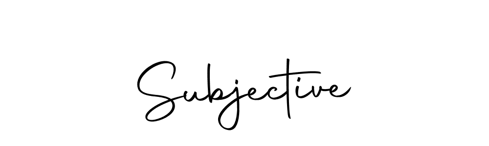 Make a beautiful signature design for name Subjective. Use this online signature maker to create a handwritten signature for free. Subjective signature style 10 images and pictures png