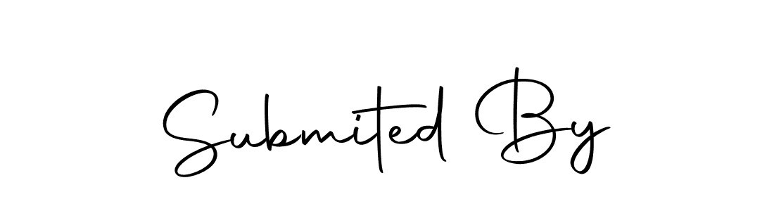 Also we have Submited By name is the best signature style. Create professional handwritten signature collection using Autography-DOLnW autograph style. Submited By signature style 10 images and pictures png