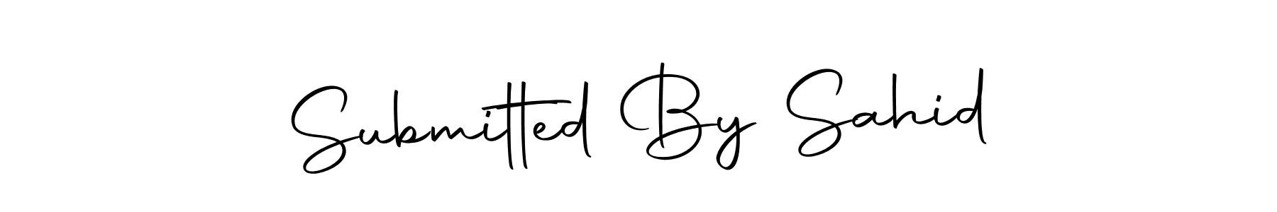 Make a short Submitted By Sahid signature style. Manage your documents anywhere anytime using Autography-DOLnW. Create and add eSignatures, submit forms, share and send files easily. Submitted By Sahid signature style 10 images and pictures png