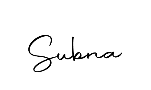 Subna stylish signature style. Best Handwritten Sign (Autography-DOLnW) for my name. Handwritten Signature Collection Ideas for my name Subna. Subna signature style 10 images and pictures png