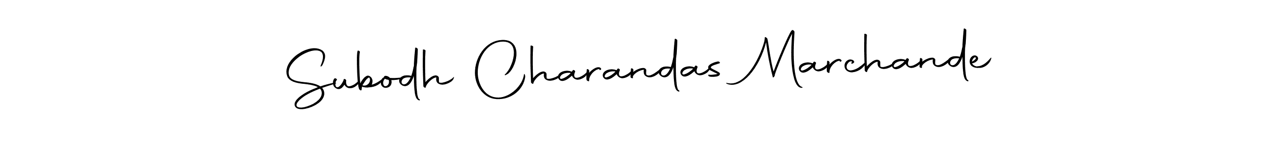 Design your own signature with our free online signature maker. With this signature software, you can create a handwritten (Autography-DOLnW) signature for name Subodh Charandas Marchande. Subodh Charandas Marchande signature style 10 images and pictures png