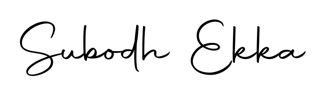 The Autography-DOLnW font transforms the name Subodh Ekka into an executive sign with sharp precision and distinguished character. Subodh Ekka signature style 10 images and pictures png