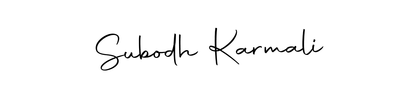 Subodh Karmali stylish signature style. Best Handwritten Sign (Autography-DOLnW) for my name. Handwritten Signature Collection Ideas for my name Subodh Karmali. Subodh Karmali signature style 10 images and pictures png