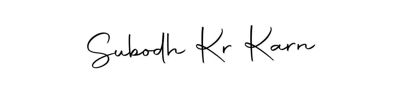 You should practise on your own different ways (Autography-DOLnW) to write your name (Subodh Kr Karn) in signature. don't let someone else do it for you. Subodh Kr Karn signature style 10 images and pictures png