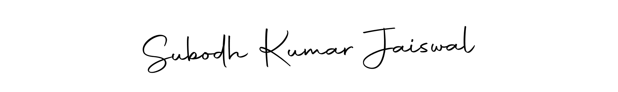 How to make Subodh Kumar Jaiswal name signature. Use Autography-DOLnW style for creating short signs online. This is the latest handwritten sign. Subodh Kumar Jaiswal signature style 10 images and pictures png