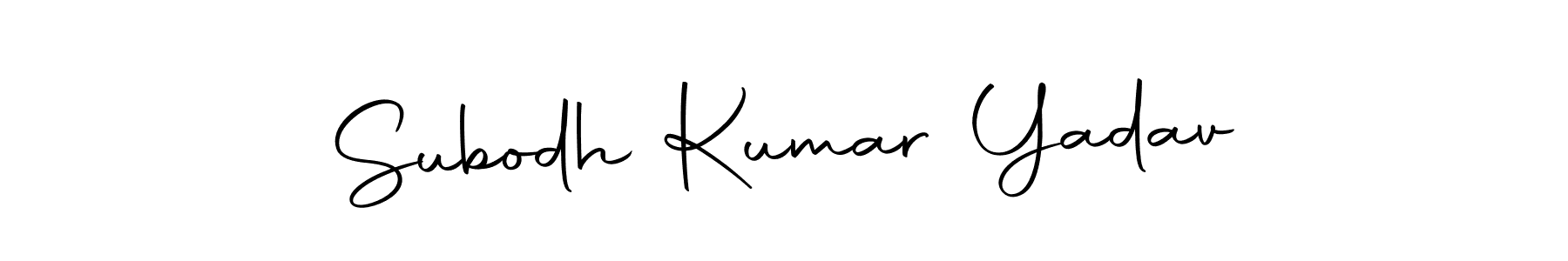 Design your own signature with our free online signature maker. With this signature software, you can create a handwritten (Autography-DOLnW) signature for name Subodh Kumar Yadav. Subodh Kumar Yadav signature style 10 images and pictures png