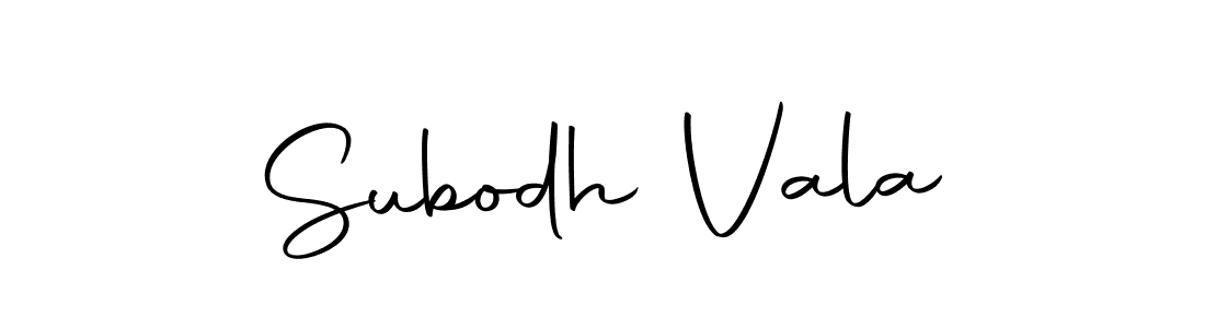 Design your own signature with our free online signature maker. With this signature software, you can create a handwritten (Autography-DOLnW) signature for name Subodh Vala. Subodh Vala signature style 10 images and pictures png