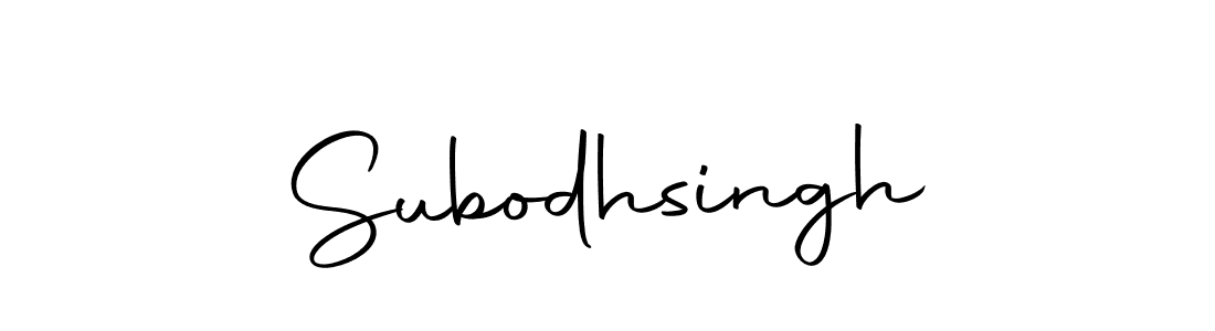 How to make Subodhsingh name signature. Use Autography-DOLnW style for creating short signs online. This is the latest handwritten sign. Subodhsingh signature style 10 images and pictures png