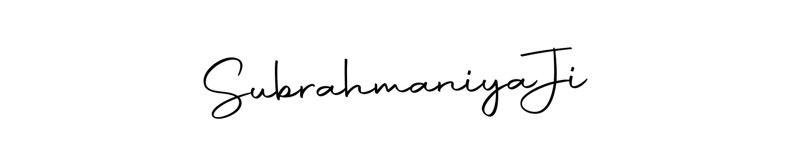 Create a beautiful signature design for name Subrahmaniya  Ji. With this signature (Autography-DOLnW) fonts, you can make a handwritten signature for free. Subrahmaniya  Ji signature style 10 images and pictures png