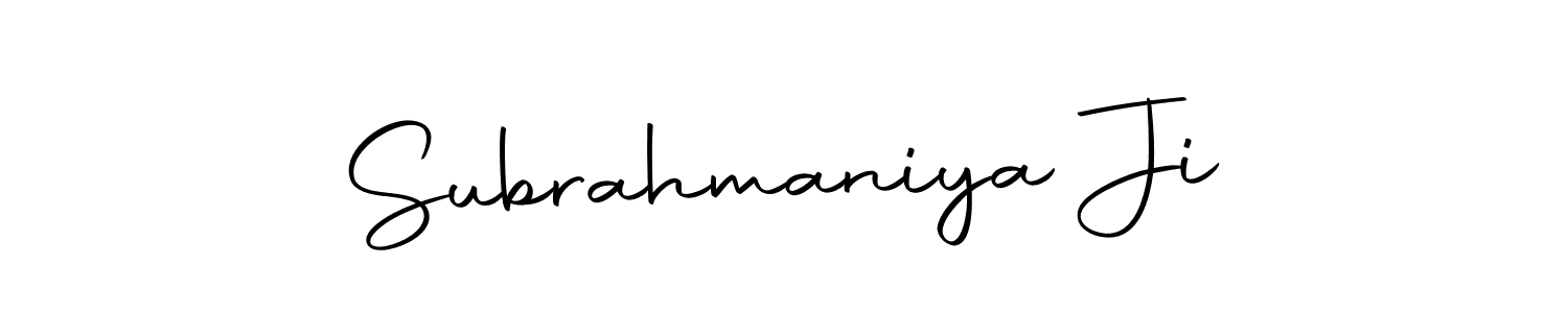 Use a signature maker to create a handwritten signature online. With this signature software, you can design (Autography-DOLnW) your own signature for name Subrahmaniya Ji. Subrahmaniya Ji signature style 10 images and pictures png