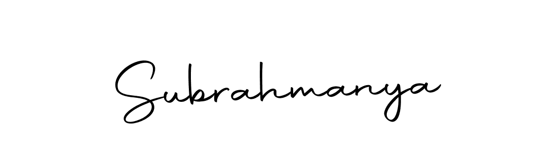 How to make Subrahmanya name signature. Use Autography-DOLnW style for creating short signs online. This is the latest handwritten sign. Subrahmanya signature style 10 images and pictures png