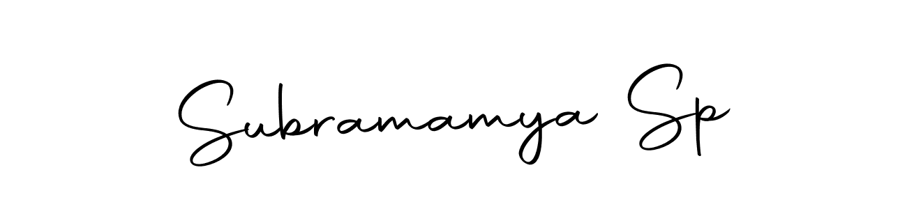 Also we have Subramamya Sp name is the best signature style. Create professional handwritten signature collection using Autography-DOLnW autograph style. Subramamya Sp signature style 10 images and pictures png