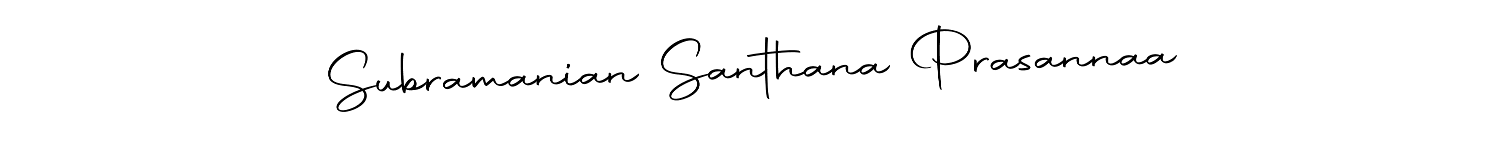 The best way (Autography-DOLnW) to make a short signature is to pick only two or three words in your name. The name Subramanian Santhana Prasannaa include a total of six letters. For converting this name. Subramanian Santhana Prasannaa signature style 10 images and pictures png