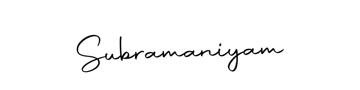 Make a short Subramaniyam signature style. Manage your documents anywhere anytime using Autography-DOLnW. Create and add eSignatures, submit forms, share and send files easily. Subramaniyam signature style 10 images and pictures png