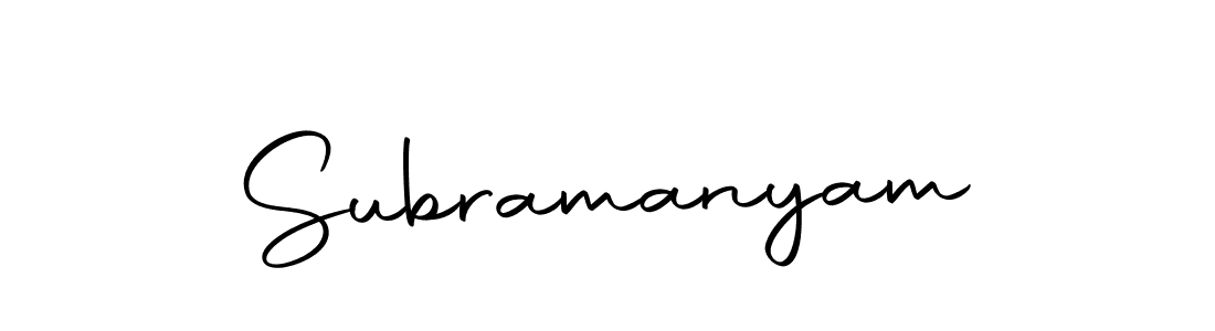 How to make Subramanyam signature? Autography-DOLnW is a professional autograph style. Create handwritten signature for Subramanyam name. Subramanyam signature style 10 images and pictures png