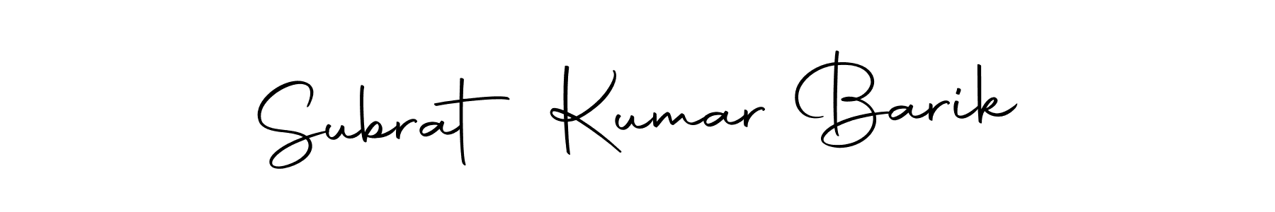 Make a short Subrat Kumar Barik signature style. Manage your documents anywhere anytime using Autography-DOLnW. Create and add eSignatures, submit forms, share and send files easily. Subrat Kumar Barik signature style 10 images and pictures png