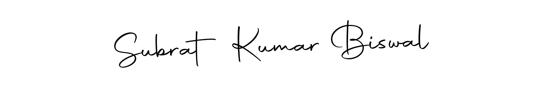 Create a beautiful signature design for name Subrat Kumar Biswal. With this signature (Autography-DOLnW) fonts, you can make a handwritten signature for free. Subrat Kumar Biswal signature style 10 images and pictures png