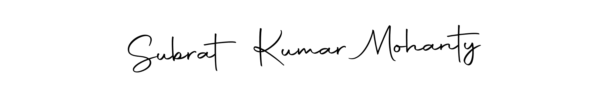 How to make Subrat Kumar Mohanty name signature. Use Autography-DOLnW style for creating short signs online. This is the latest handwritten sign. Subrat Kumar Mohanty signature style 10 images and pictures png