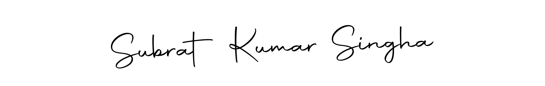 How to make Subrat Kumar Singha name signature. Use Autography-DOLnW style for creating short signs online. This is the latest handwritten sign. Subrat Kumar Singha signature style 10 images and pictures png