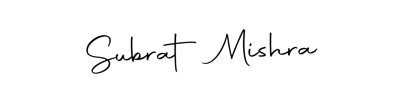 Create a beautiful signature design for name Subrat Mishra. With this signature (Autography-DOLnW) fonts, you can make a handwritten signature for free. Subrat Mishra signature style 10 images and pictures png