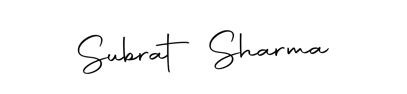 Make a beautiful signature design for name Subrat Sharma. Use this online signature maker to create a handwritten signature for free. Subrat Sharma signature style 10 images and pictures png