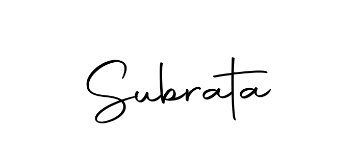 Create a beautiful signature design for name Subrata. With this signature (Autography-DOLnW) fonts, you can make a handwritten signature for free. Subrata signature style 10 images and pictures png