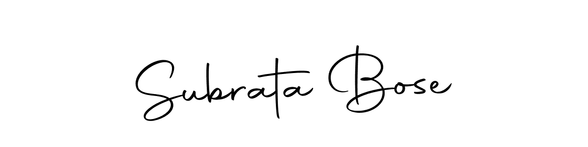 Create a beautiful signature design for name Subrata Bose. With this signature (Autography-DOLnW) fonts, you can make a handwritten signature for free. Subrata Bose signature style 10 images and pictures png