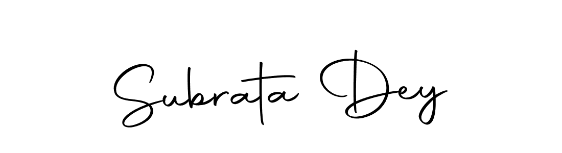 Design your own signature with our free online signature maker. With this signature software, you can create a handwritten (Autography-DOLnW) signature for name Subrata Dey. Subrata Dey signature style 10 images and pictures png
