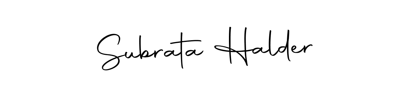 Similarly Autography-DOLnW is the best handwritten signature design. Signature creator online .You can use it as an online autograph creator for name Subrata Halder. Subrata Halder signature style 10 images and pictures png