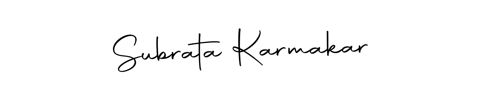 You can use this online signature creator to create a handwritten signature for the name Subrata Karmakar. This is the best online autograph maker. Subrata Karmakar signature style 10 images and pictures png