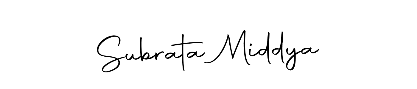 Make a short Subrata Middya signature style. Manage your documents anywhere anytime using Autography-DOLnW. Create and add eSignatures, submit forms, share and send files easily. Subrata Middya signature style 10 images and pictures png