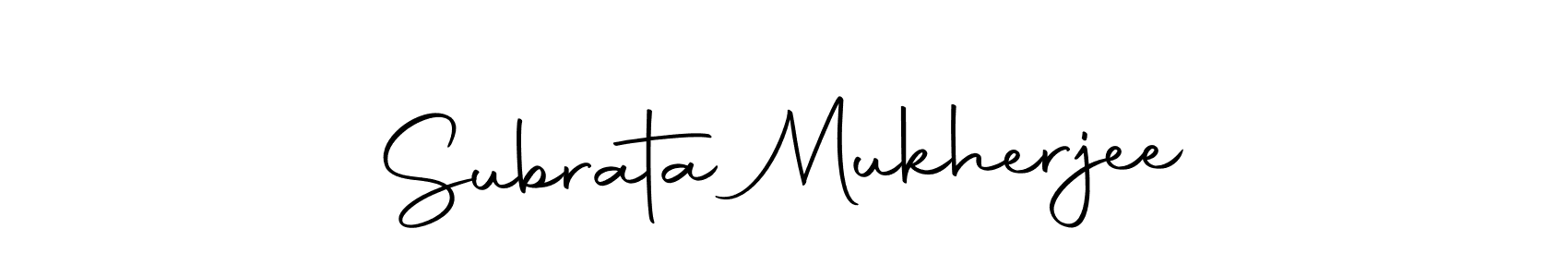 Make a beautiful signature design for name Subrata Mukherjee. With this signature (Autography-DOLnW) style, you can create a handwritten signature for free. Subrata Mukherjee signature style 10 images and pictures png