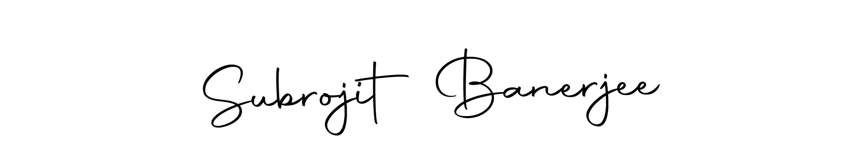 The best way (Autography-DOLnW) to make a short signature is to pick only two or three words in your name. The name Subrojit Banerjee include a total of six letters. For converting this name. Subrojit Banerjee signature style 10 images and pictures png