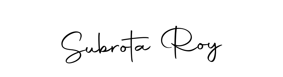 Create a beautiful signature design for name Subrota Roy. With this signature (Autography-DOLnW) fonts, you can make a handwritten signature for free. Subrota Roy signature style 10 images and pictures png