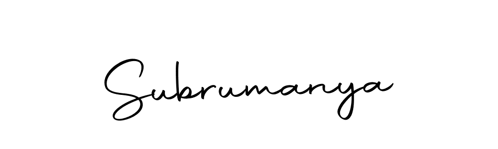 Subrumanya stylish signature style. Best Handwritten Sign (Autography-DOLnW) for my name. Handwritten Signature Collection Ideas for my name Subrumanya. Subrumanya signature style 10 images and pictures png
