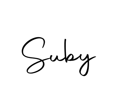 How to make Suby signature? Autography-DOLnW is a professional autograph style. Create handwritten signature for Suby name. Suby signature style 10 images and pictures png