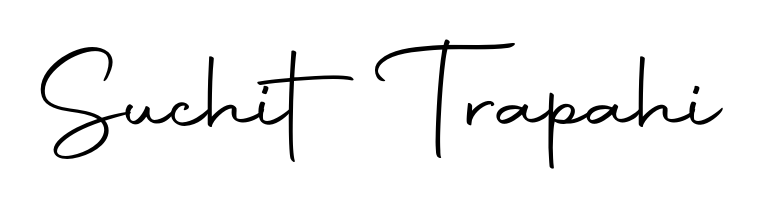 The Autography-DOLnW handwriting style adds charm and authenticity to name Suchit Trapahi. A wonderful choice for personal thank-you notes. Suchit Trapahi signature style 10 images and pictures png