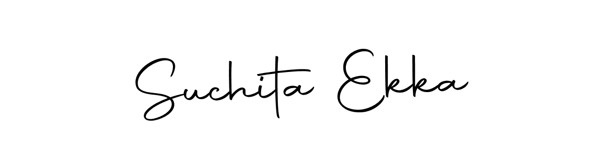 Make a beautiful signature design for name Suchita Ekka. Use this online signature maker to create a handwritten signature for free. Suchita Ekka signature style 10 images and pictures png